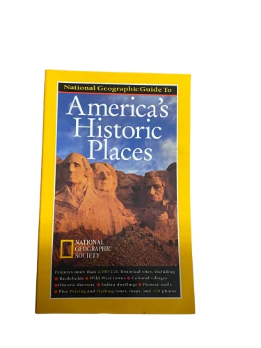 Beispielbild für National Geographic's Guide to America's Historic Places zum Verkauf von SecondSale
