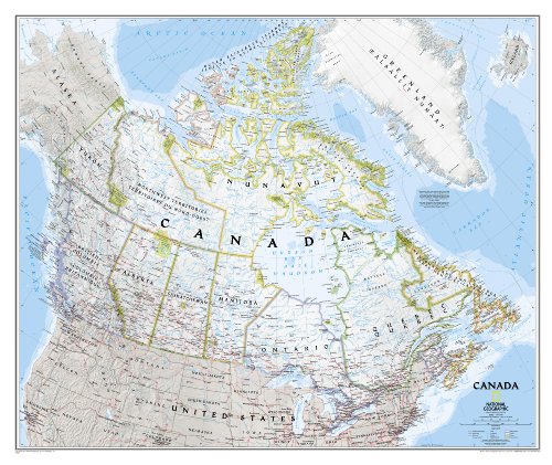 Canada Wall Map (tubed) (9780792249573) by National Geographic Maps