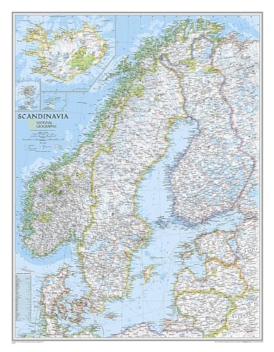 Beispielbild fr National Geographic: Scandinavia Classic Wall Map (23.5 x 30.25 inches) (National Geographic Reference Map) zum Verkauf von Lakeside Books