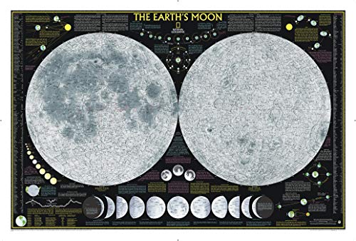 9780792250050: Earth's Moon, laminated: Wall Maps Space (National Geographic Reference Map)