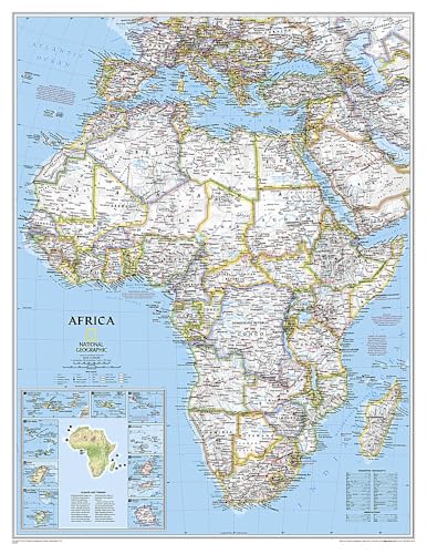 Beispielbild fr National Geographic: Africa Classic Enlarged Wall Map - Laminated (35.75 x 46.25 inches) (National G zum Verkauf von Save With Sam