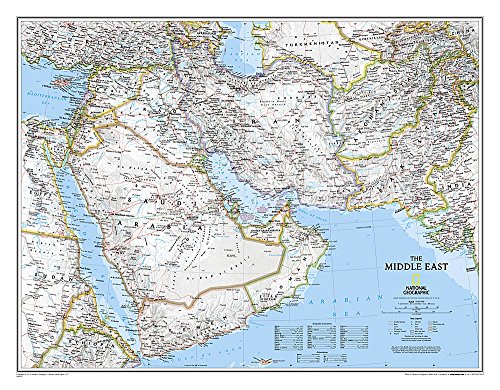 

National Geographic: Middle East Classic Wall Map - Laminated (30.25 x 23.5 inches) (National Geogra