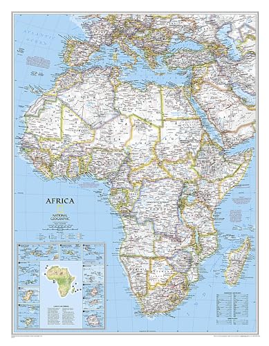 Stock image for National Geographic: Africa Classic Wall Map (24 x 30.75 inches) (National Geographic Reference Map) for sale by Ergodebooks