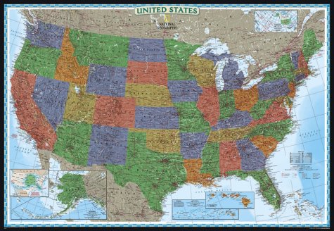United States Political Decorator Line (USA Maps) (9780792283157) by National Geographic Society