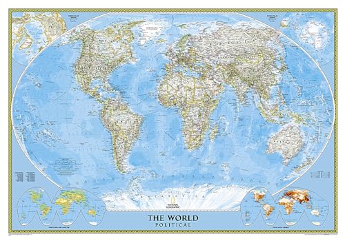 9780792294535: World Classic, laminated: Wall Maps World (National Geographic Reference Map)