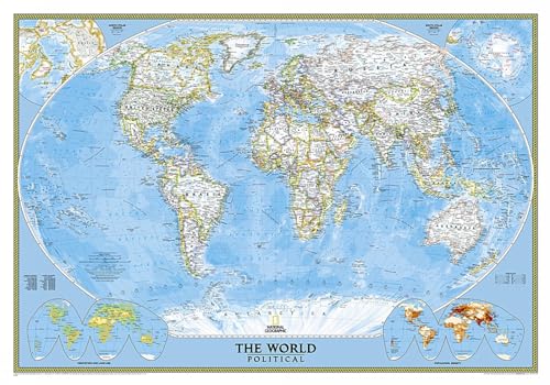 9780792294566: World Classic Flat: Wall Maps World (National Geographic Reference Map)