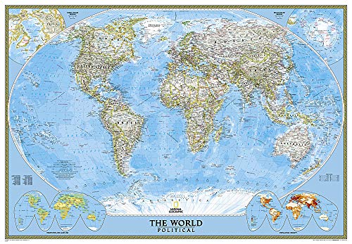World Classic, Enlarged Flat: Wall Maps World (National Geographic Reference Map) (9780792294597) by Maps, National Geographic