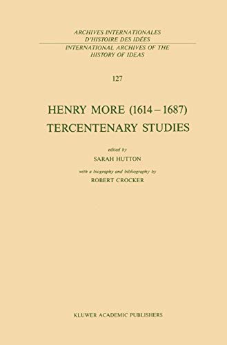 Stock image for Henry More (1614-1687) Tercentenary Studies for sale by Monroe Street Books