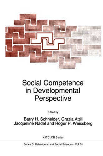 9780792304005: Social Competence in Developmental Perspective: 51 (NATO Science Series D:)