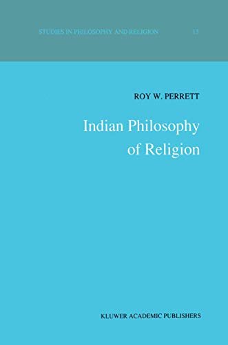 Imagen de archivo de Indian Philosophy of Religion a la venta por Better World Books