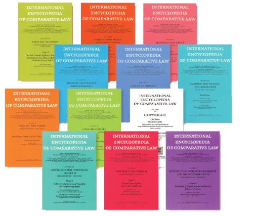 9780792305644: International Encyclopedia of Comparative Law: Installment 25