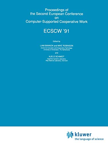 Beispielbild fr Proceedings of the Second European Conference on Computer-Supported Cooperative Work Ecscw '91 zum Verkauf von Ammareal