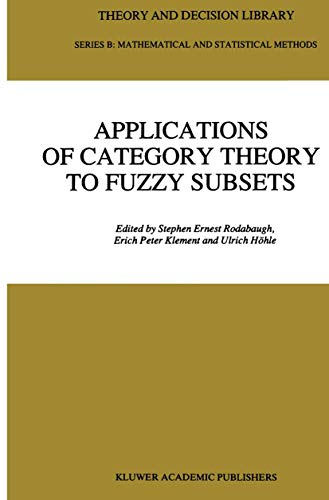 Stock image for Applications of Category Theory to Fuzzy Subsets. for sale by Antiquariat Haufe & Lutz