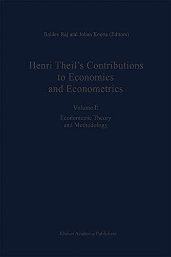 Stock image for Henri Theil's contributions to economics and econometrics: Volume I; Econometric theory and Methodology for sale by Robert Campbell Bookseller ABAC/ILAB