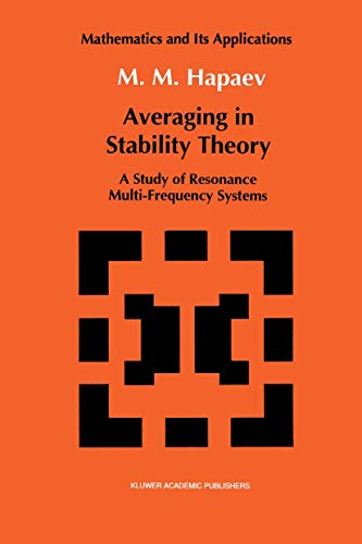 9780792315810: Averaging in Stability Theory: A Study of Resonance Multi-Frequency Systems