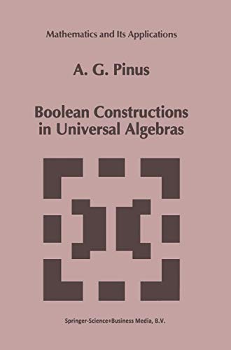 Boolean Constructions in Universal Algebras - A.G. Pinus