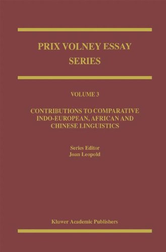 9780792325079: The Prix Volney: Contributions to Comparative Indo-European, African and Chinese Linguistics: Max Mller and Steinthal Volume III: v. 3 (Prix Volney Essay Series)