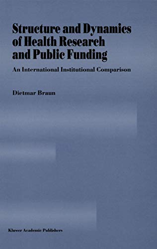 Beispielbild fr Structure and Dynamics of Health Research and Public Funding: An International Institutional Comparison zum Verkauf von BBB-Internetbuchantiquariat