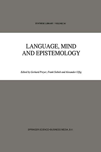 Imagen de archivo de Language, Mind and Epistemology. On Donald Davidson's Philosophy, a la venta por modernes antiquariat f. wiss. literatur