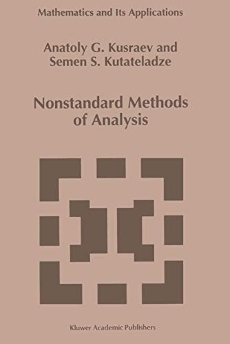 Stock image for Nonstandard Methods of Analysis (Mathematics and Its Applications, 291) for sale by Ria Christie Collections