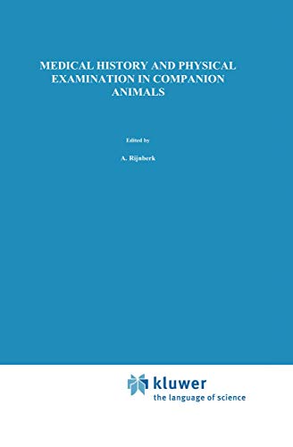 Imagen de archivo de Medical History and Physical Examination in Companion Animals a la venta por SecondSale