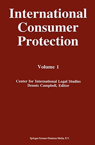 Beispielbild fr International Consumer Protection Volume 1 zum Verkauf von Buchpark
