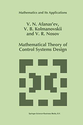 Imagen de archivo de Mathematical Theory of Control Systems Design a la venta por Ammareal