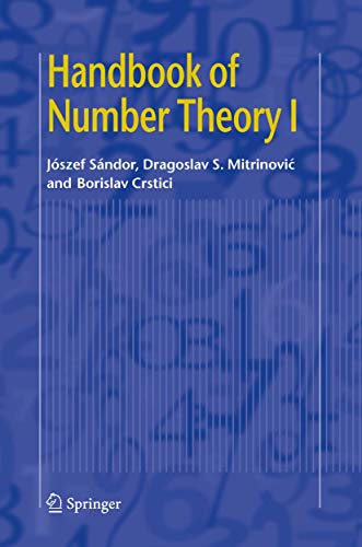 9780792338239: Handbook of Number Theory: v. 351