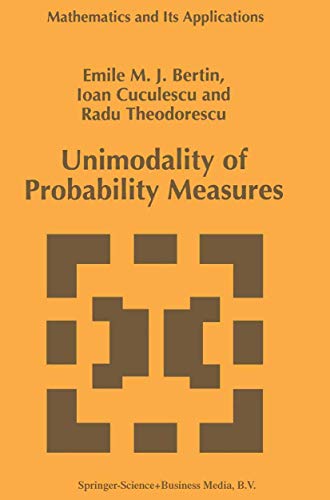 Imagen de archivo de Unimodality of Probability Measures a la venta por Buchpark