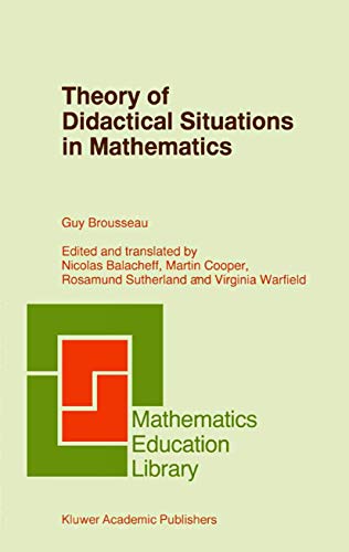 9780792345268: Theory of Didactical Situations in Mathematics: Didactique Des Mathematiques, 1970-1990