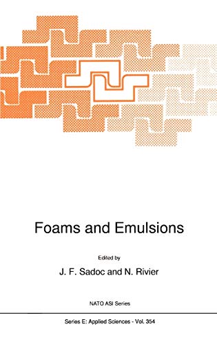 Imagen de archivo de Foams and Emulsions (NATO Science Series E:, 354) a la venta por Lucky's Textbooks
