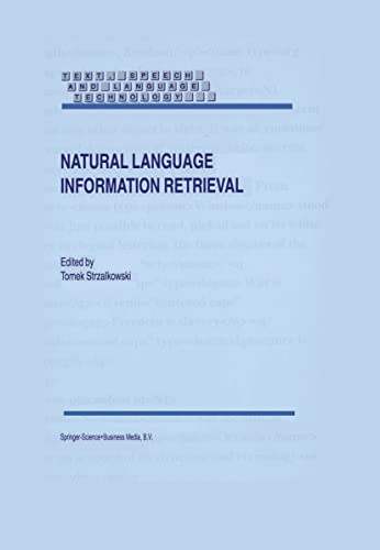 Beispielbild fr Natural Language Information Retrieval zum Verkauf von Ammareal