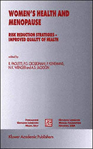 Imagen de archivo de Women's Health and Menopause: Risk Reduction Strategies ? Improved Quality of Health (Medical Science Symposia Series, 13) a la venta por SecondSale