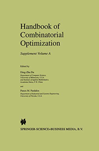 9780792359241: Handbook of Combinatorial Optimization: Supplement Volume a