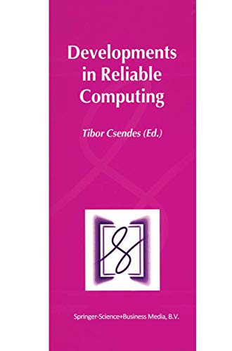 Stock image for Developments in Reliable Computing for sale by Joy Logistics