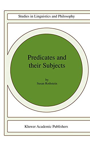 Stock image for Predicates and Their Subjects for sale by Tony Power, Books
