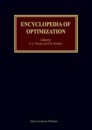 9780792369325: Encyclopedia of Optimization