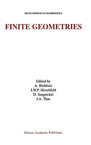 Stock image for Finite Geometries: Proceedings of the Fourth Isle of Thorns Conference (Developments in Mathematics, 3) for sale by Phatpocket Limited