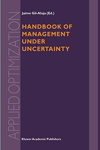 Stock image for Handbook of Management under Uncertainty (Applied Optimization) for sale by Chiron Media