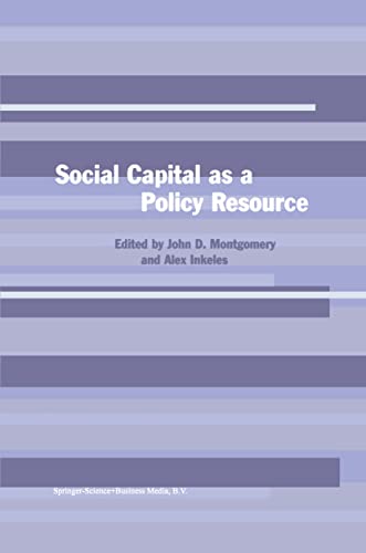 Imagen de archivo de Social Capital as a Policy Resource a la venta por Amazing Books Pittsburgh