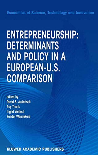 Stock image for Entrepreneurship: Determinants and Policy in a European-Us Comparison for sale by ThriftBooks-Dallas