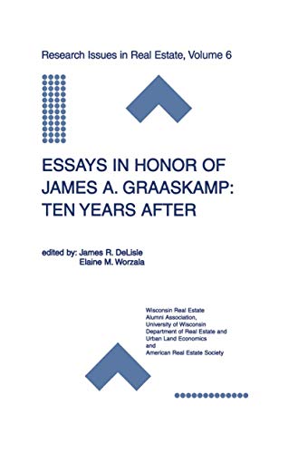 Stock image for Essays in Honor of James A. Graaskamp: Ten Years After for sale by ThriftBooks-Atlanta