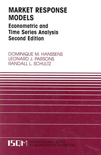 Imagen de archivo de Market Response Models: Econometric and Time Series Analysis (International Series in Quantitative Marketing, 12) a la venta por HPB-Red