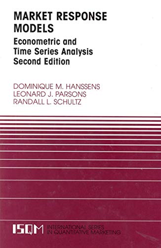 Stock image for Market Response Models: Econometric and Time Series Analysis (International Series in Quantitative Marketing, 12) for sale by HPB-Red