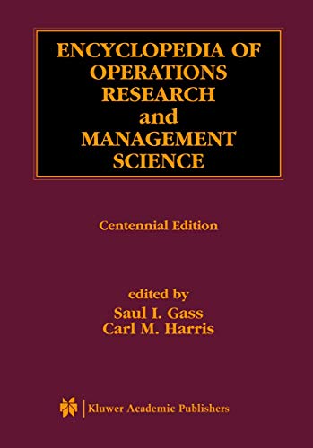 Stock image for Encyclopedia of Operations Research and Management Science for sale by Books Puddle