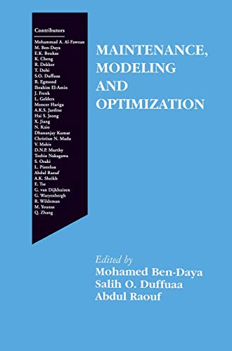 9780792379287: Maintenance, Modeling and Optimization