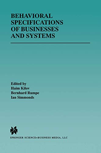 9780792386292: Behavioral Specifications of Businesses and Systems: 523 (The Springer International Series in Engineering and Computer Science, 523)