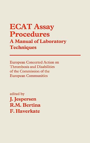 Stock image for Ecat Assay Procedures: A Manual of Laboratory Techniques for sale by Fireside Bookshop