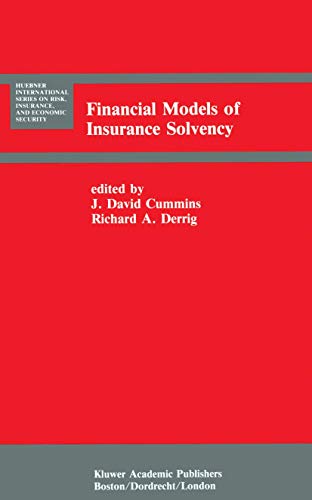 Beispielbild fr Financial Models of Insurance Solvency zum Verkauf von Buchpark