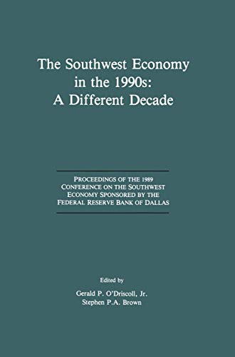 Imagen de archivo de The Southwest Economy in the 1990s: A Different Decade a la venta por Zubal-Books, Since 1961